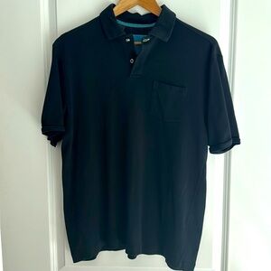 Tommy Bahama PIMA Cotton Polo Shirt with Pocket -Size Small - Black